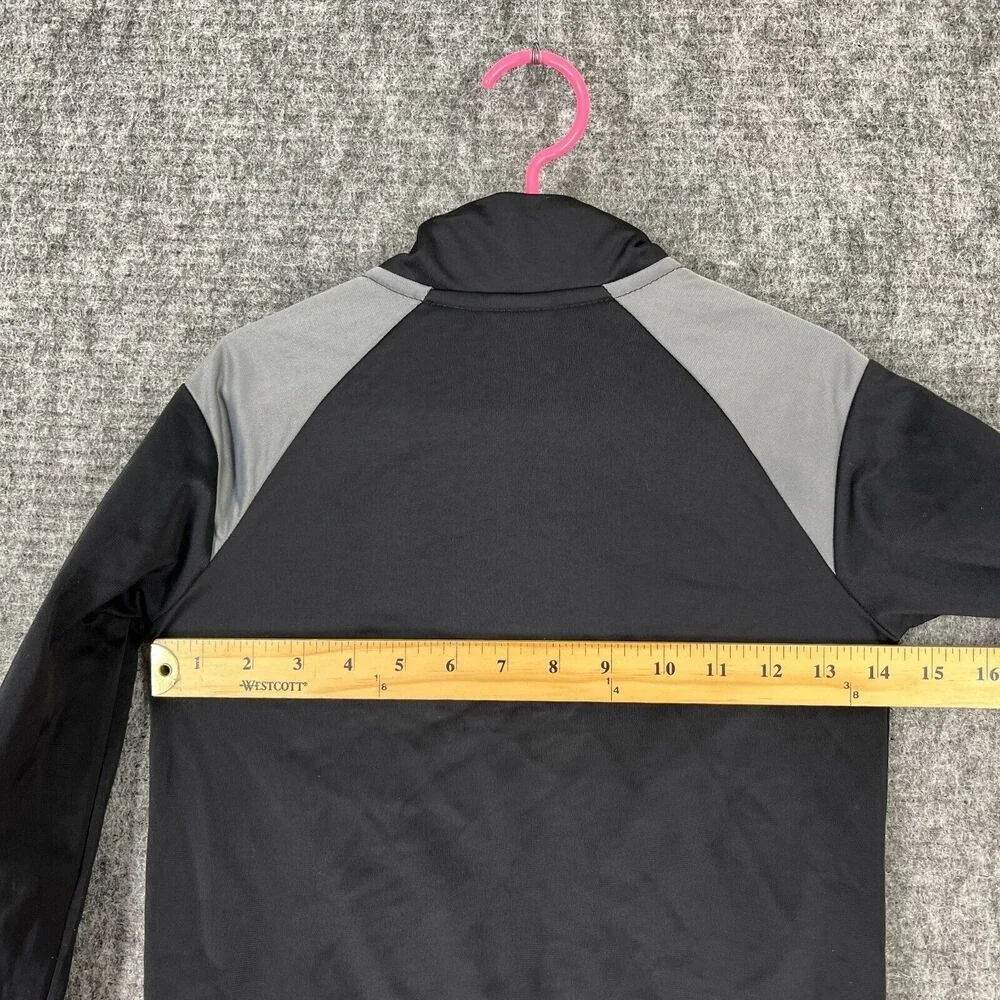 Nike Jacket Youth Large 6-7 YRS Zip Up Black Warmup Soccer‎ Mock Neck Sweater